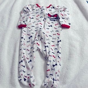 6/9 month zipper footie